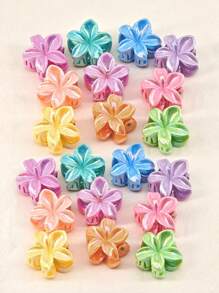 10 piezas de clips de pelo con decoración de flores de narciso de colores mixtos, adorables accesorios de estilo Y2K para clips de pelo, trenzas y decoración/accesorios para fiestas y festivales de música de verano