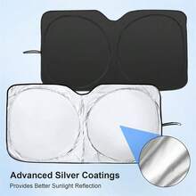Foldable Car Front Window Sunshield, Blocks UV Rays And Sun Heat, Universal Car Sun Shield For Most Vehicles (Small/Large/X-Large Size) - S(59*29in) - View 7