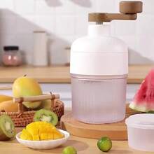 Tragbare Eismaschine zum Raspeln, Smoothie-Maschine, Eiszerkleinerer, geeignet zum Herstellen von Eiscreme, Fruchtsmoothi es und Schneebällen, einfach zu bedienender Griff, sehr geeignet für Zuhause, Feiern und den Außenbereich