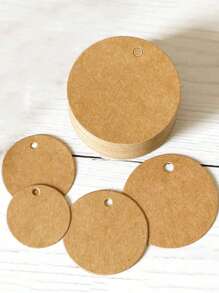 100pcs Round Gift Wrapping Tags, Vintage Paper Gift Decoration Cards For Birthday Party,Christmas