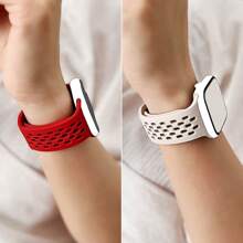 Cool Summer Sports Silicone Strap For Apple Watch 38 40 41 42 44 45 46 49mm Fashion Watch Strap Breathable Hole Design For Apple Watch Series 10 9/8/7/6/5/4/3/2/1/SE Buckle Watch Band