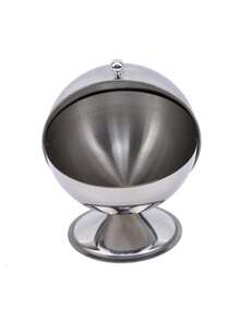 1 chiếc cốc đựng đường hình cầu bằng thép không gỉ màu bạc, lọ đựng gia vị, bình đựng đá viên, bình đựng sữa, đường, dụng cụ nhà bếp, phụ kiện nhà bếp, bát đựng đường tiện lợi, lọ đựng kẹo hình quả bóng bạc, dụng cụ sắp xếp đồ dùng nhà bếp phù hợp cho gia đình, phụ kiện - Một cỡ - Xem 4
