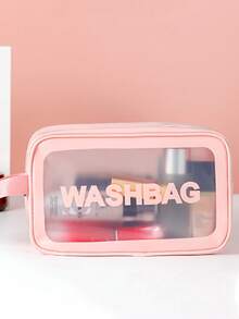 3 件 1 大容量化妆包套装、PU 皮革洗漱包、化妆品收纳包、手提包、轻便旅行、家用、透明双层干湿分离、大容量、便携、女士/女孩、黑色化妆包、化妆盒、护肤包、洗漱包、礼品盒、旅行必需品、邮轮必需品、宿舍必需品、伴娘礼物、女士礼物、生日礼物、送给朋友和老师的礼物、假日海滩、浴室收藏、卧室收藏、大容量 - 粉色 - 查看 4