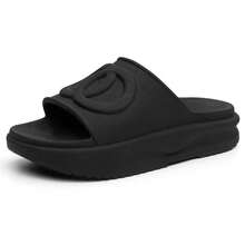 Women's Flip Flops Slide Summer Fashion Platform Colors Style Comfort Simple Casual Outdoor - 黑色 - 查看 5