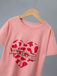 3pcs Girls Sleepwear Set, Pure Cotton Short Sleeve Top And Shorts, Cute Cartoon Design, Lightweight - Multicolor - View 3