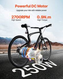 250W Electric Powerful DC Motor Kit - 24V 2700rpm Motor With Upgraded Speed Controller, Throttle Grip Kit For Go Karts E-Bike Motorcycle Scooter - 250W 24V 2700rpm - 查看 2