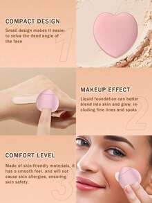 5/10/20/30/40/50/60/80/100支化妆刷套装，包含：10个液体化妆海绵 + 10个迷你液体化妆海绵 + 10个三角粉扑 + 10个气垫粉扑 + 10个迷你遮瑕气垫粉扑，赠品，旅行，平价好物，旅行必备 - 彩色 - 查看 11