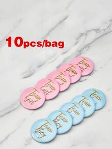 10/20/30/40個性別揭曉婚禮派對裝飾徽章，派對用品，裝飾品 - 彩色 - 查看 11
