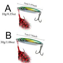 8pcs/Set Metal Jig Shore Casting Jigging Lure Shore Casting Saltwater Fishing Lure Bait Artificial Bait