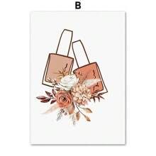 1 peça Pôsteres de arte de parede Moldura opcional Esmalte moderno para aprimoramento de unhas Salão de beleza Moda feminina Pôster Impressão de arte de parede nórdica Pintura em tela Decoração de quarto Imagem abstrata, sem moldura