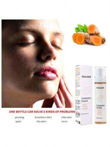 FATAZEN Natural Organic Turmeric Refreshing Toner Vitamin C Moisturizing Refining Pores Mild Non Irritating