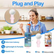 Professional Wireless Lavalier Microphone, Suitable For Interviews, Podcasts, Live Streaming And Stage Performances - ZSK-k9 Pink - View 5