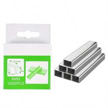 Heavy-Duty Stapler Kit, Three Sizes Of Staples, 1000 Pcs/Pack, Suitable For Staple Guns, Including Door Staples 5/16", U-Type Staples 1/2", T-Type Staples 3/8"