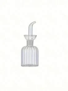 1pc Glass Oil Bottle, Kitchen Transparent Oil Condiment Jar, Vinegar Bottle, Soy Sauce Bottle - Clear - View 13