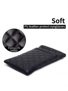 MIYIN 1 Piece Soft PU Double Glasses Case Sunglasses Pouch Holder Organizer Storage For Daily- Portable Squeeze Top Leather Glasses Case Minimalist Solid Color Argyle Anti-Scratch Glasses Storage Bag Eyewear Accessories Sunglasses, Sunglasses, Reading Glasses, Myopia Glasses, Astigmatism Glasses Storage Bag For Men And Women Back To School School Bag Travel Essentials Travel Organizer For Beach Summer Vacation Travel Accessories Travel Bag Vacation Holiday School Stuff Sunglasses Women