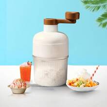 Tragbare Eismaschine zum Raspeln, Smoothie-Maschine, Eiszerkleinerer, geeignet zum Herstellen von Eiscreme, Fruchtsmoothi es und Schneebällen, einfach zu bedienender Griff, sehr geeignet für Zuhause, Feiern und den Außenbereich