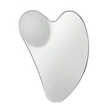 1/2 dụng cụ Gua Sha hình trái tim bằng thép không gỉ, thích hợp để massage mặt, bảng massage thư giãn cơ di động, dụng cụ Gua Sha mặt bằng thép không gỉ - Dụng cụ massage mặt - Dụng cụ Gua Sha kim loại mịn và chắc chắn, dùng cho mặt và cơ thể, giảm sưng - Dụng cụ massage Gua Sha, thiết kế hình trái tim, màu bạc, dụng cụ Gua Sha mặt bằng thép không gỉ, dùng để Gua Sha kim loại cho mặt, làm săn chắc da, máy massage toàn thân, mắt và cổ. - Nhiều màu - Xem 17