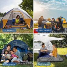 HiiPeak Sleeping Pad For Camping- Ultralight Inflatable Sleeping Mat With Built-In Foot Pump & Pillow, Upgraded Compact Camping Air Mattress For Camping, Backpacking, Hiking - Grey - View 5