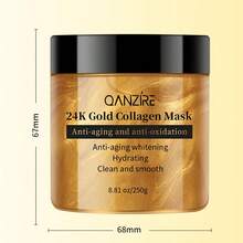 24K Gold Collagen Face Mask, Anti-Aging, Anti-Oxidant, Moisturizing, Whitening, Cleansing & Smooth, Suitable For Daily Use, 8.81 Oz (Also Available 60g Peel-Off Gold Mask) - Golden - View 9
