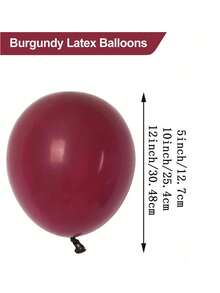 30/50/100 piezas por paquete Globos de látex rojos vino de 5/10/12 pulgadas para helio Globos para fiestas de cumpleaños, graduación, boda, fiesta de vacaciones, Navidad