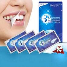 Set da 7 strisce sbiancanti per i denti trasparenti 5D, facili da usare, ipoallergenici, adatti per l'uso quotidiano