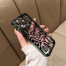 1 funda elegante para teléfono, no incluye cordón ni soporte. Diseño de graffiti en blanco y negro para 16, 16 Pro/16 Plus/16 Pro/15 Plus/15 Pro/15 Pro/14 Plus/14 Pro/14 Pro/13 Pro. Funda transparente de alta calidad para 13 Pro, funda suave. - Morado - Ver 7