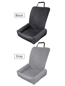1 pièce Coussin de siège de voiture en polyester pour animal de compagnie, lit de voyage imperméable pour petit animal de compagnie pour voiture, s'adapte au siège passager avant, convient aux petits animaux de compagnie pour les voyages et la protection en extérieur - Multicolore - Voir 9