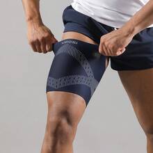 VBOSI 1 Piece 3D Knitted Strong Compression Thigh Sleeve – Breathable Sports Support For Running, Gym & Daily Use For Men Women - Multicolor - View 17