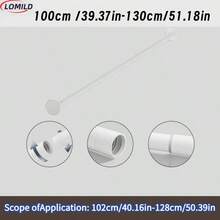 1 件装黑色不锈钢免打孔拼接浴帘杆，拼接伸缩杆，自由拼接多尺寸晾衣杆，窗帘杆，衣柜挂杆，阳台窗帘杆，卧室窗帘杆，浴室伸缩毛巾挂杆；浴室配件 - 純白色 - 查看 19