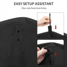 60L Thin Clothes Basket With Lid, Narrow Clothes Basket With Handle, Foldable Portable Clothes Storage Basket, Clothes Basket, Laundry Basket, Bathroom Organizer, Basket, Storage Basket, Foldable Clothes Basket - Black - View 5