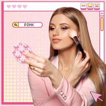 1/3/5/10Pcs Pink Bow Compact Mirror Bulk 2.76 Inch Portable Round Pocket Makeup Travel Mirror Aesthetic Preppy Gift For Women Mom Shower Bridal Bachelorette Party Decoration Home Decor Back To School Room Decor School Supplies