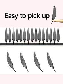 SEEMICAR 12排 C 0.07 厚度 Spire 假睫毛 Air 系列预制羽毛轻睫毛延长假睫毛