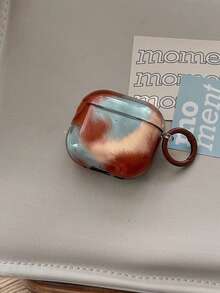 Korean Style Retro Tie-Dye Color Matching Protective Case Compatible With Apple 4, Pro 2, 3, 2 Wireless Bluetooth Earphone - Multicolor - View 2