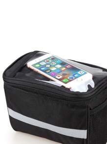 1pc Bicycle Handlebar Bag,Waterproof & Foldable Bike Front Bag,Cycling Handlebar Bag For Mountain Bike,Road Bike,Large Capacity Outdoor Sports