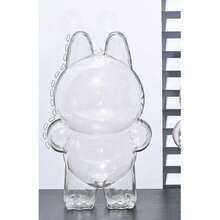 1pc Compatible With Labubu Transparent Protective Case Stand For Labubu Gen 2 Sit&Play, Party Protective Cover, Dust-Proof, Backpack Hanging Accessory, Holiday/Birthday Gift - Clear - View 2