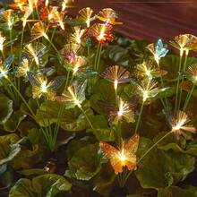 Butterfly Solar Lights Outdoor Decor - Smart Sensor With Auto Brightness, Garden Path Patio Lighting, Perfect Holiday Gift - Nhiều màu - Xem 2