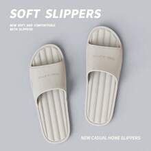 EVA防滑浴室拖鞋，无味室内家居拖鞋，男女浴室装饰夏季返校 - 灰色 - 查看 10