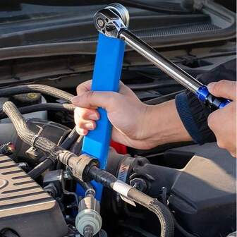 1pc Multi-Angle Ratchet Wrench - Dual-Head Tool For Automotive Repairs & Tight DIY Spaces (4 Adapters, Effort-Saving Design & Compact Home Workshop Kit)