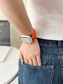 Cool Summer Sports Silicone Strap For Apple Watch 38 40 41 42 44 45 46 49mm Fashion Watch Strap Breathable Hole Design For Apple Watch Series 10 9/8/7/6/5/4/3/2/1/SE Buckle Watch Band