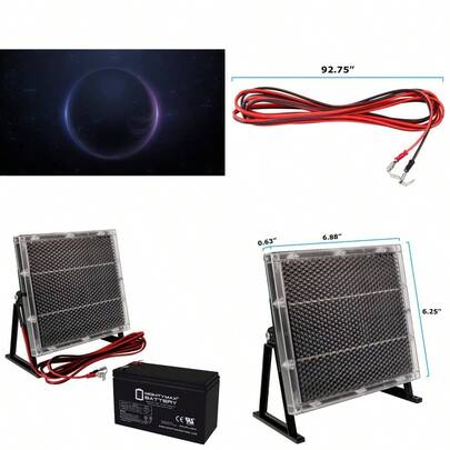 Mighty Max 12V 7AH F2 Replaces Doorking 1819 Information Intercom +12VSolarPanel