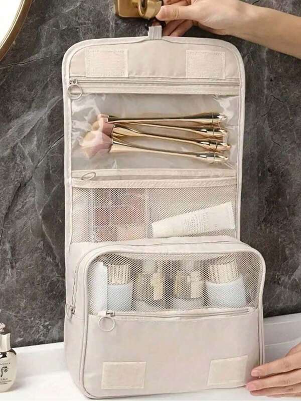 Travel Toiletry Bag Makeup Storage Bag Hanging Make Up Bag For Shower Room Accessories Portable Cosmetic Storage Bag Waterproof Makeup Bag For Bathroom Makeup Organizer Makeup Storage Makeup Holder Cosmetic Bag Cosmetic Storage Organizer Cosmetics Bags Cosmetic Organizer Travel Essential School Supplies School Stuff