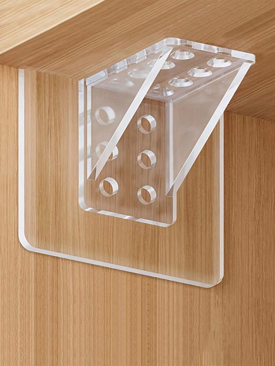 Heavy Duty Plastic Shelf Brackets - No Drilling Required To Support Large Shelves, Multifunctional Adjustable Wall Mounted Bracket Set - Suitable For Home And Kitchen - Load Bearing - Perfect Gift For DIY Enthusiasts - Multicolor - View 1