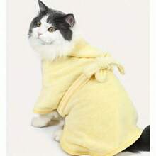 Super Absorbent & Ultra-Soft Pet Bathrobe, Suitable For Small & Medium Sized Dogs And Cats - Quick Drying, Soft, Comfortable For All Seasons, With Hook And Loop Closure