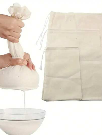 10pcs/Pure Cotton Spice Bag, Soup Straining Bag, Herbal Decoction Gauze Bag, Seasoning Bag, Condiment, Chinese Herb Tea Bag, Tea Bag, Filter Bag