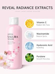 1 件保湿亮肤 LAIKOU 樱花面部爽肤水，160ml 收缩毛孔保湿爽肤水深层滋养肌肤爽肤水，适合女性、妈妈、妻子、姐妹、青少年、女朋友护肤礼物，送给女朋友 SPA 自我护理 - 160ml - 查看 5