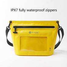 Bolsa Impermeável de Compartimento Seco e Molhado para Roupas de Banho, Bolsa Impermeável à Prova d'Água com Função de Tela de Toque para um Ombro, Zíper à Prova d'Água e à Prova de Umidade, Bolsa Transversal Impermeável