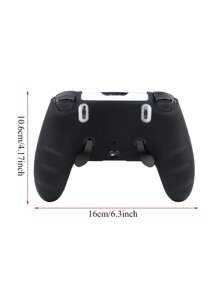 1 Stück Schutzhülle für PlayStation 5 Elite Controller + 2 Stücke Joystick Kappen-Set, Stoßfest, Kratzsicher, rutschfest, schweißfest, staubdicht, verbessert die Spielkontrolle