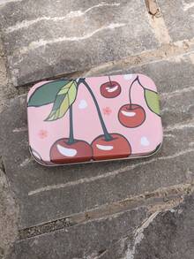 1 件带 UV 印刷图案的金属锡盒，烟草/香烟储存盒，草莓、樱桃、大猩猩、云朵等有趣形状，吸烟配件礼品，返校用品 - 彩色 - 查看 15