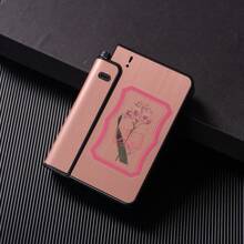 1pc High-End Elegant Tulip Flower Cigarette Case, Holds 10 Cigarettes, Creative Lighter Gift, Requires Separate Lighter Purchase ,Smoking Accessories, Smoking Accessories Girly, Cigarette Storage