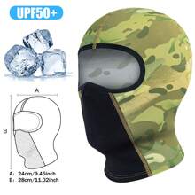 AD 1 pieza Pasamontañas para ciclismo unisex, máscara facial transpirable de seda de hielo para motocicleta, protección para el cuello para deportes